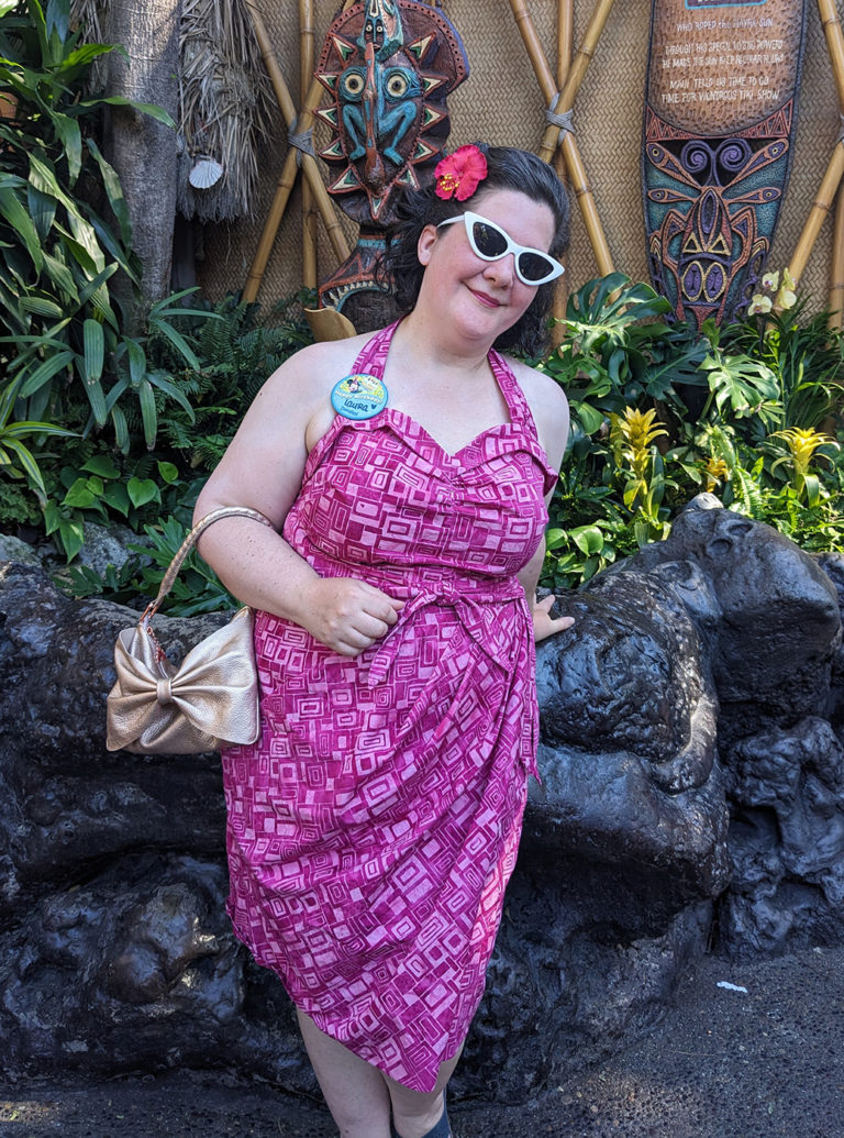 Batik halter top and wrap skirt based on batik ensemble by The Closet Historian